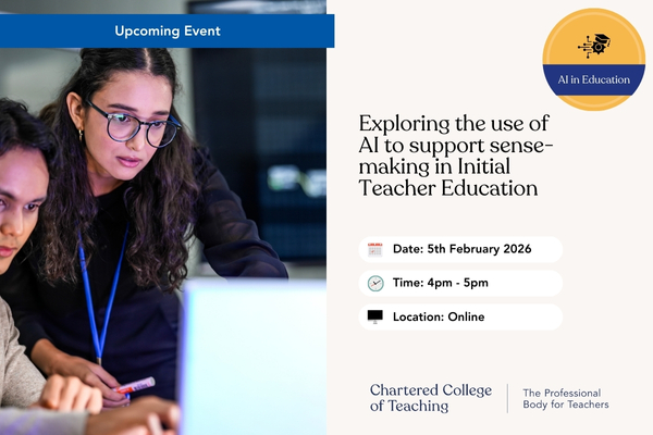 Exploring the use of AI to support sense-making in Initial Teacher Education