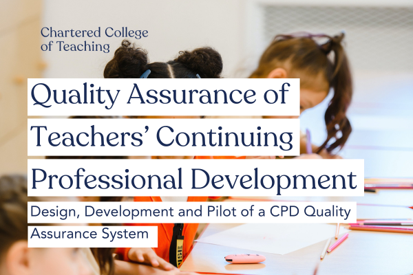 Quality Assurance of Teachers’ Continuing Professional Development