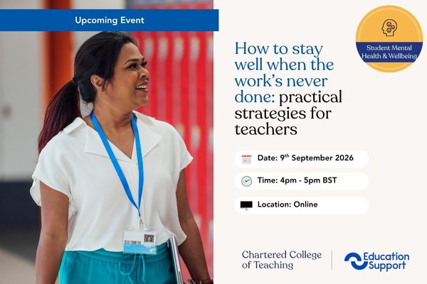 How to stay well when the work’s never done: practical strategies for teachers